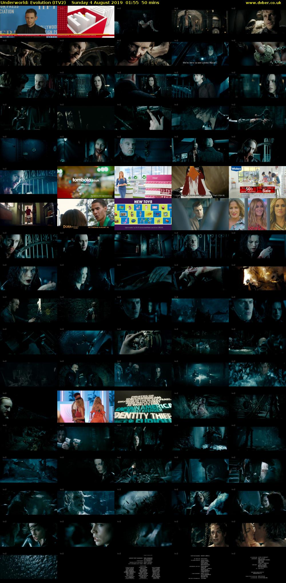 Underworld: Evolution (ITV2) Sunday 4 August 2019 01:55 - 02:45