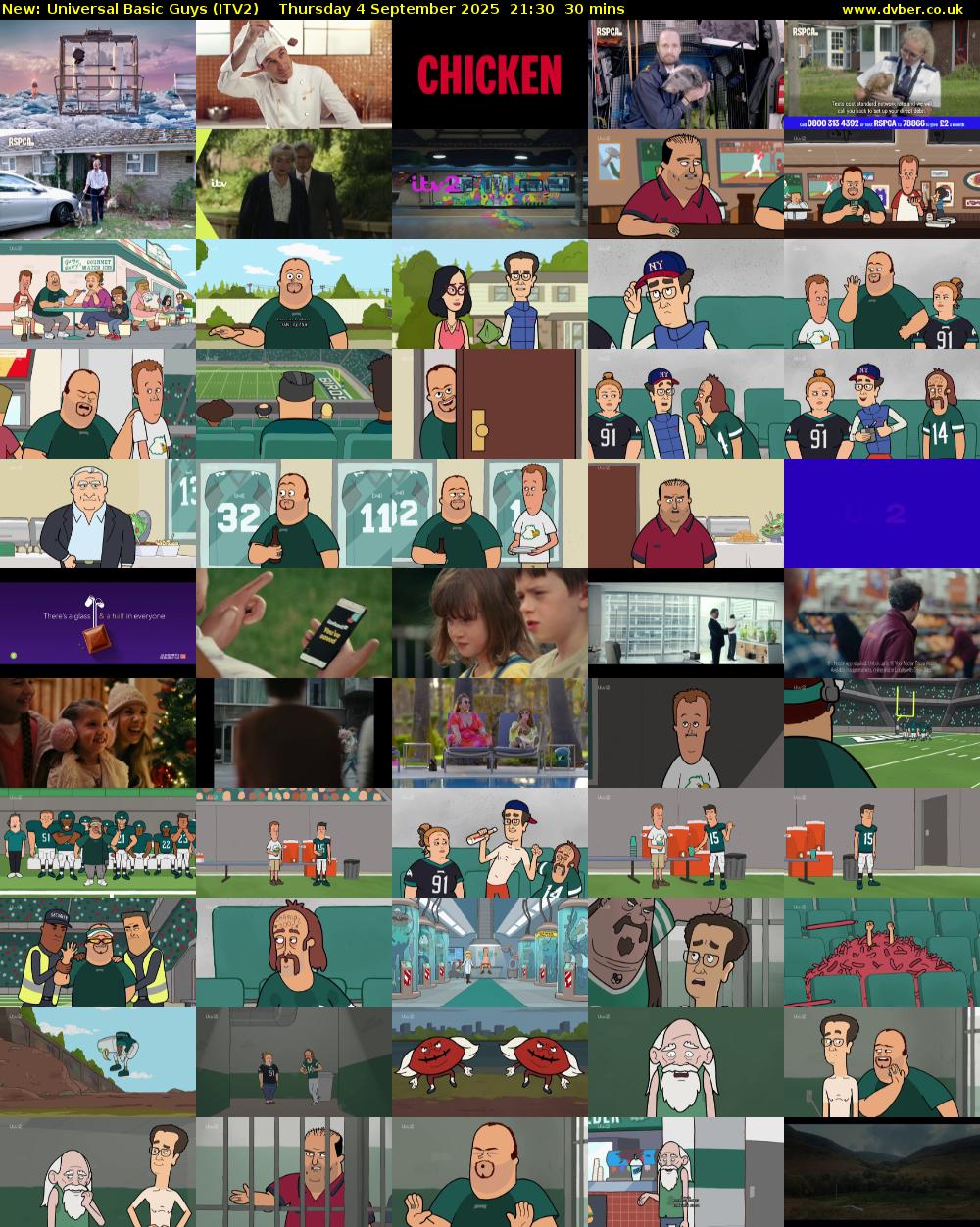 Universal Basic Guys (ITV2) Thursday 4 September 2025 21:30 - 22:00