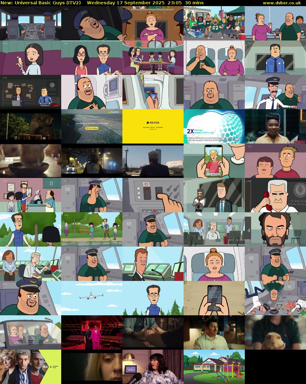 Universal Basic Guys (ITV2) Wednesday 17 September 2025 23:05 - 23:35