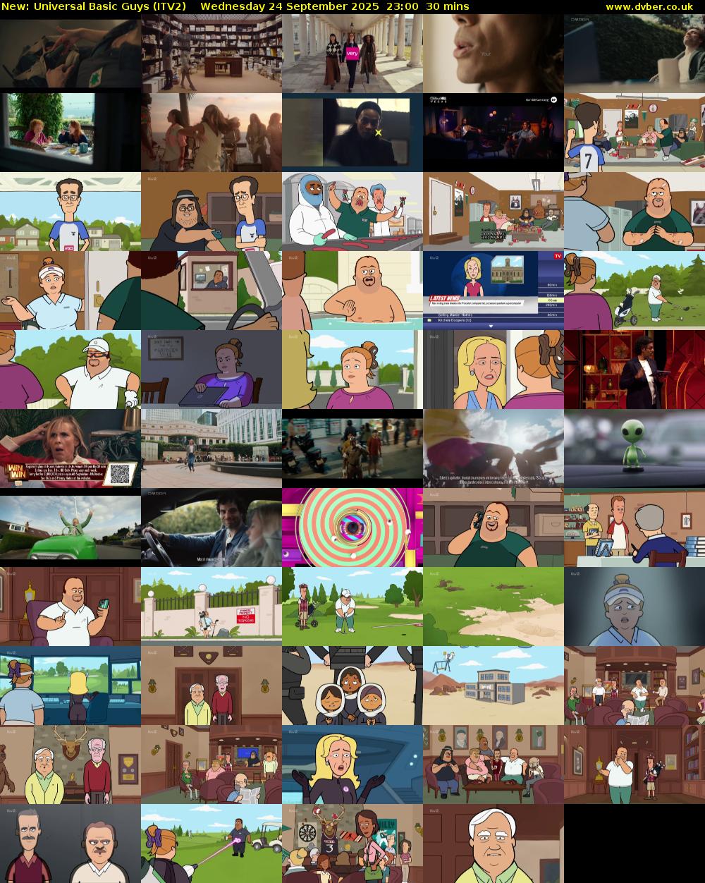 Universal Basic Guys (ITV2) Wednesday 24 September 2025 23:00 - 23:30