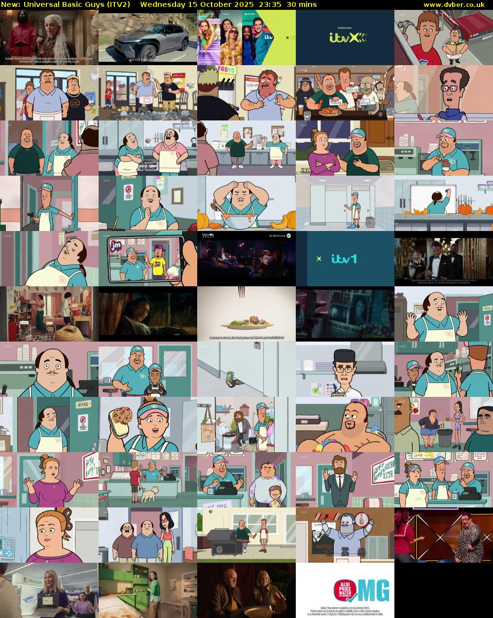 Universal Basic Guys (ITV2) Wednesday 15 October 2025 23:35 - 00:05