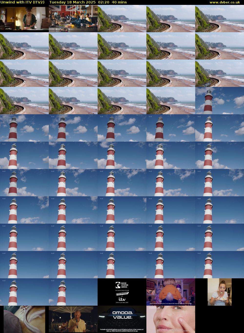 Unwind With ITV (ITV2) Tuesday 18 March 2025 02:20 - 03:00