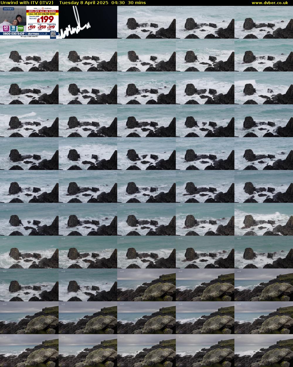 Unwind With ITV (ITV2) Tuesday 8 April 2025 04:30 - 05:00