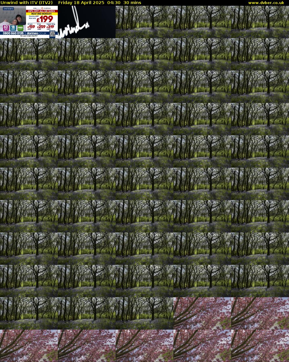 Unwind With ITV (ITV2) Friday 18 April 2025 04:30 - 05:00