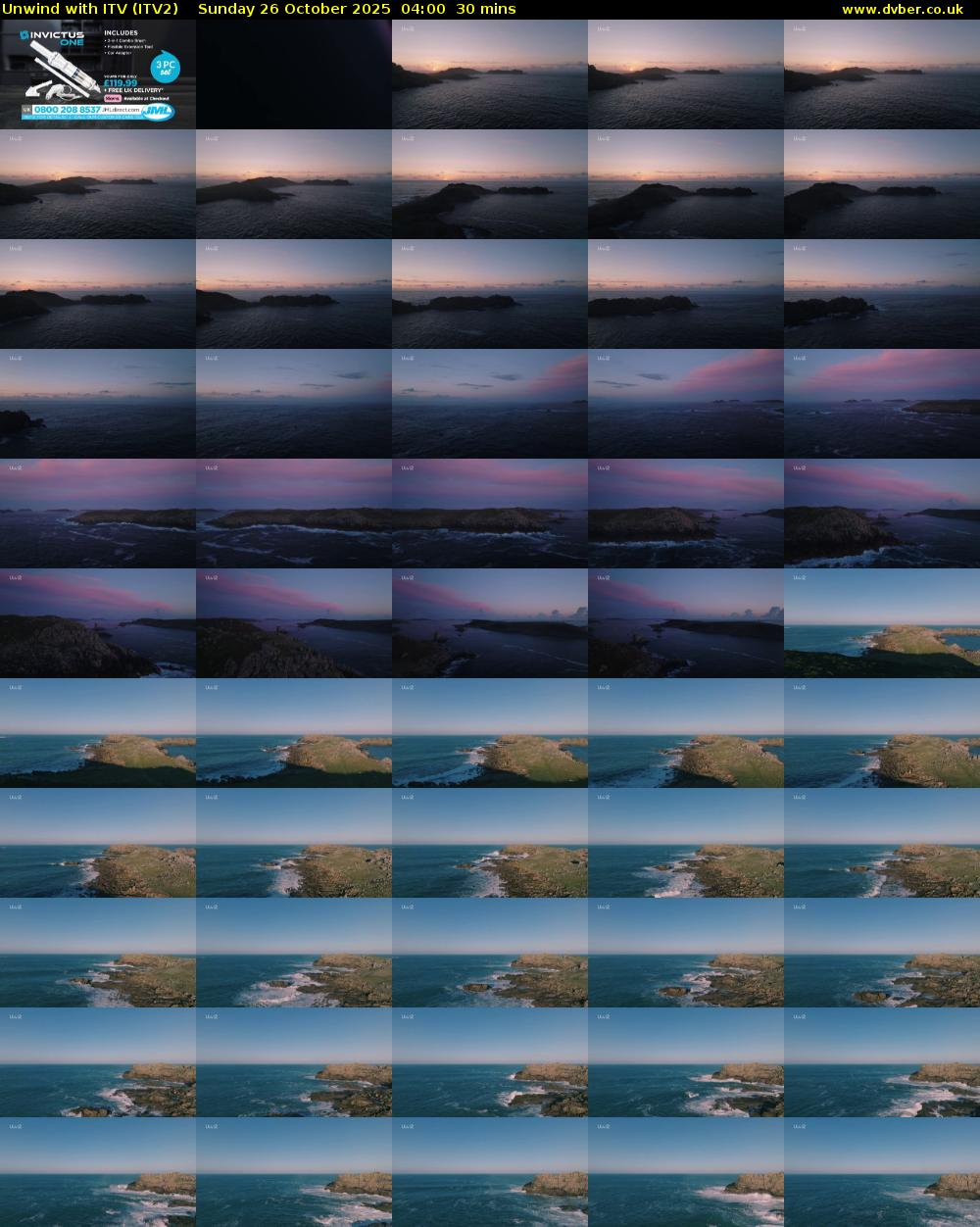 Unwind With ITV (ITV2) Sunday 26 October 2025 04:00 - 04:30