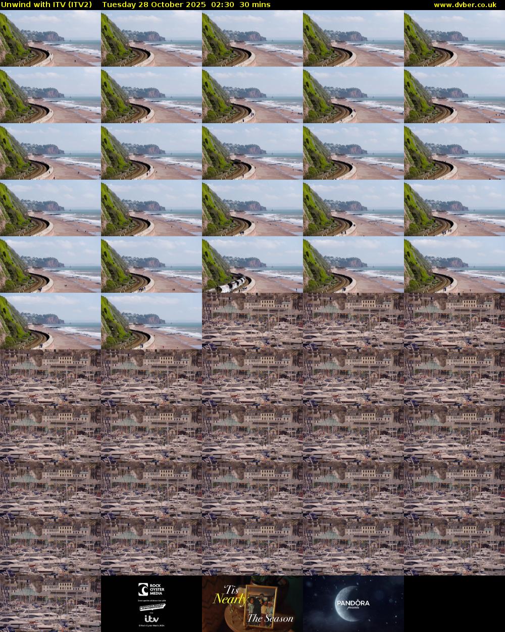 Unwind With ITV (ITV2) Tuesday 28 October 2025 02:30 - 03:00