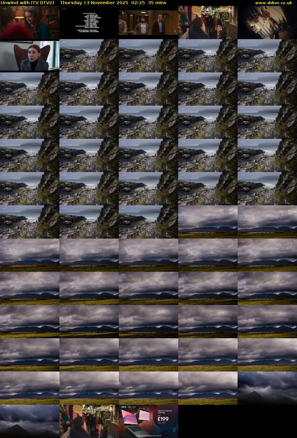 Unwind With ITV (ITV2) Thursday 13 November 2025 02:25 - 03:00