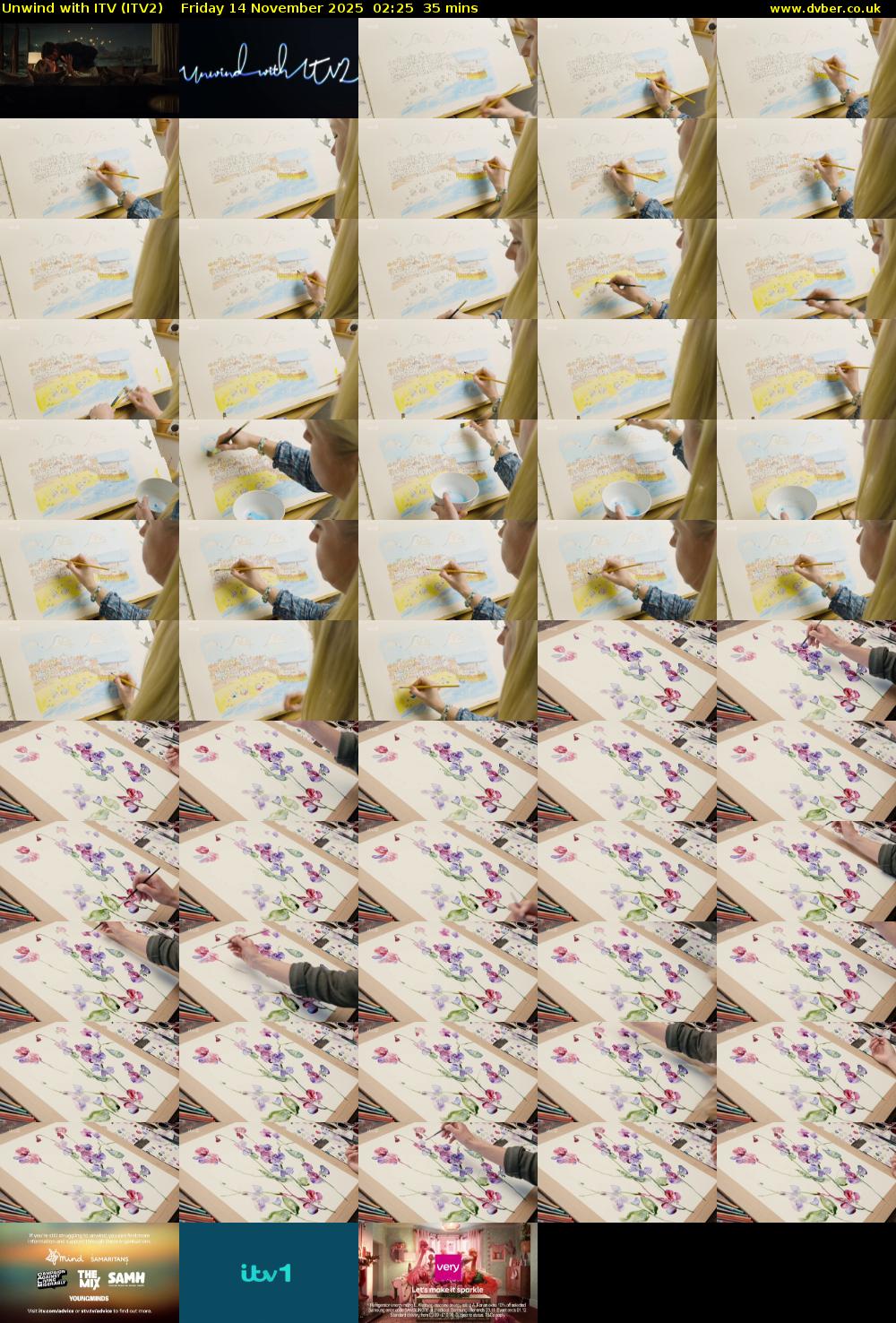 Unwind With ITV (ITV2) Friday 14 November 2025 02:25 - 03:00