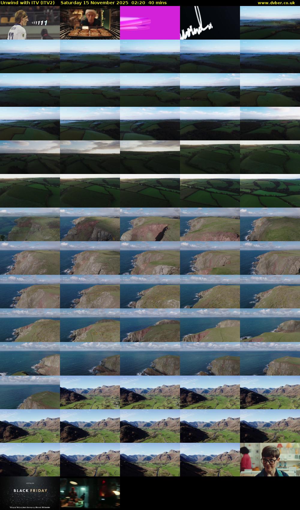Unwind With ITV (ITV2) Saturday 15 November 2025 02:20 - 03:00