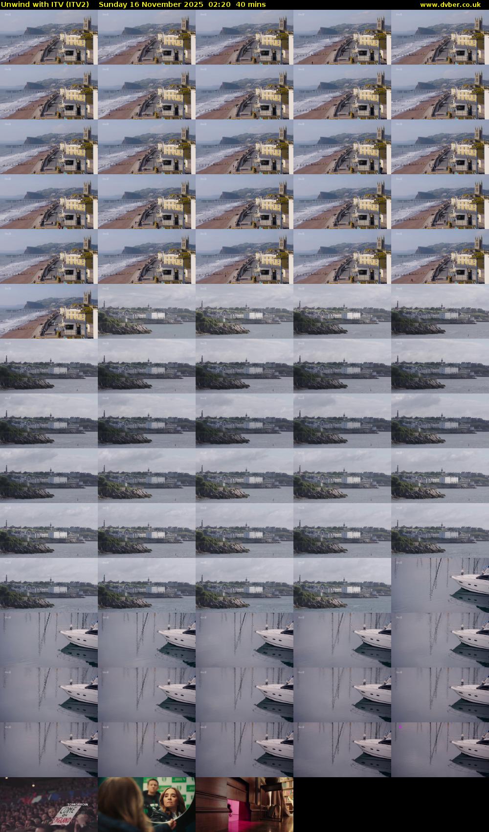 Unwind With ITV (ITV2) Sunday 16 November 2025 02:20 - 03:00