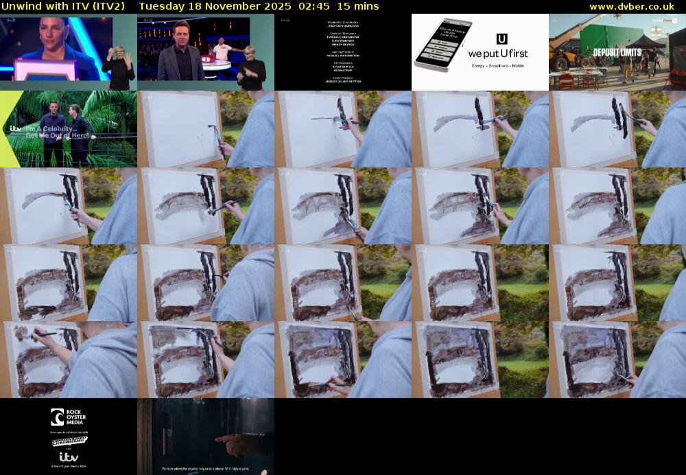 Unwind With ITV (ITV2) Tuesday 18 November 2025 02:45 - 03:00