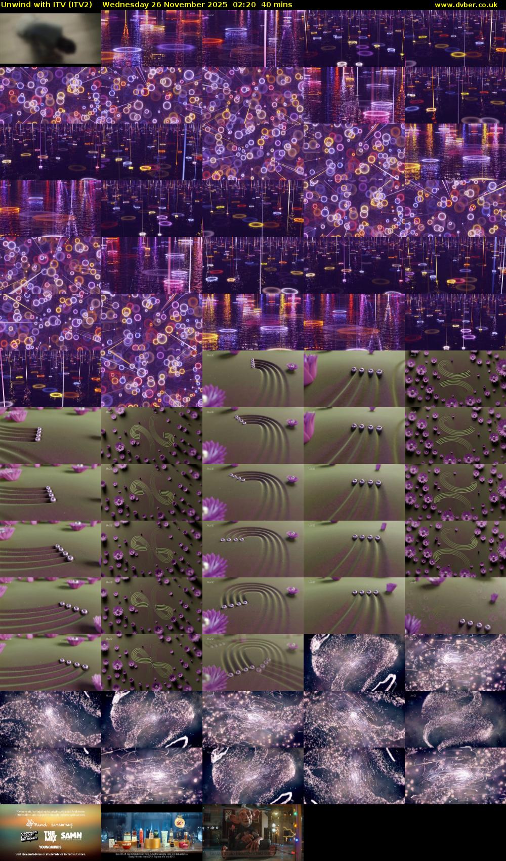 Unwind With ITV (ITV2) Wednesday 26 November 2025 02:20 - 03:00