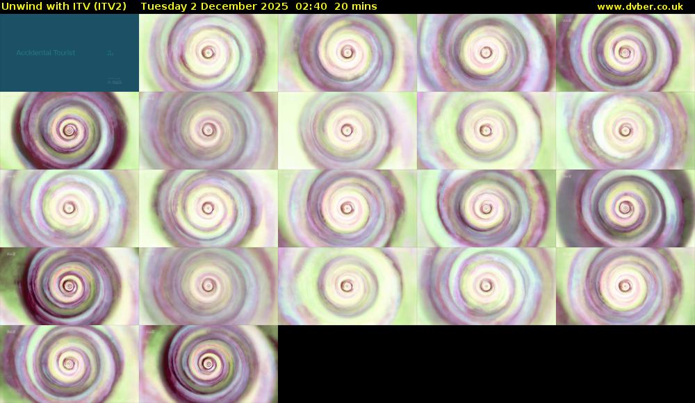 Unwind With ITV (ITV2) Tuesday 2 December 2025 02:40 - 03:00