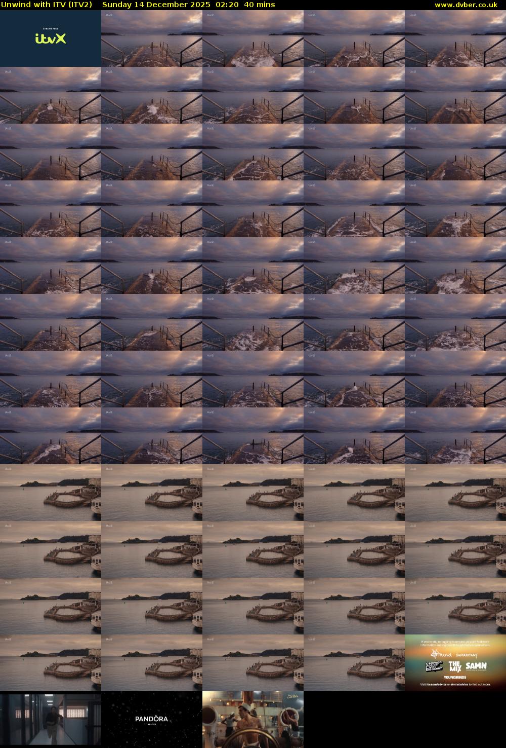 Unwind With ITV (ITV2) Sunday 14 December 2025 02:20 - 03:00