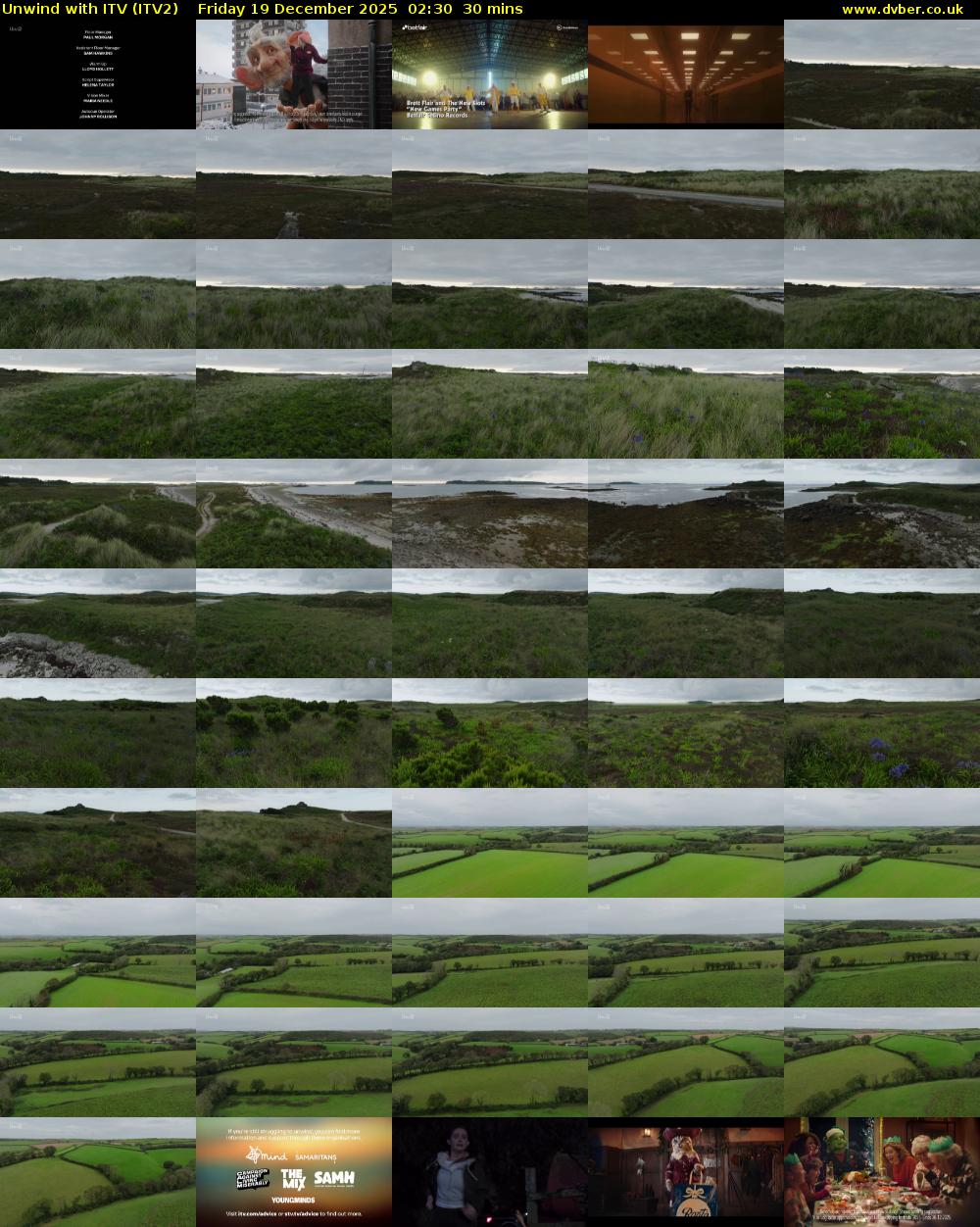 Unwind With ITV (ITV2) Friday 19 December 2025 02:30 - 03:00