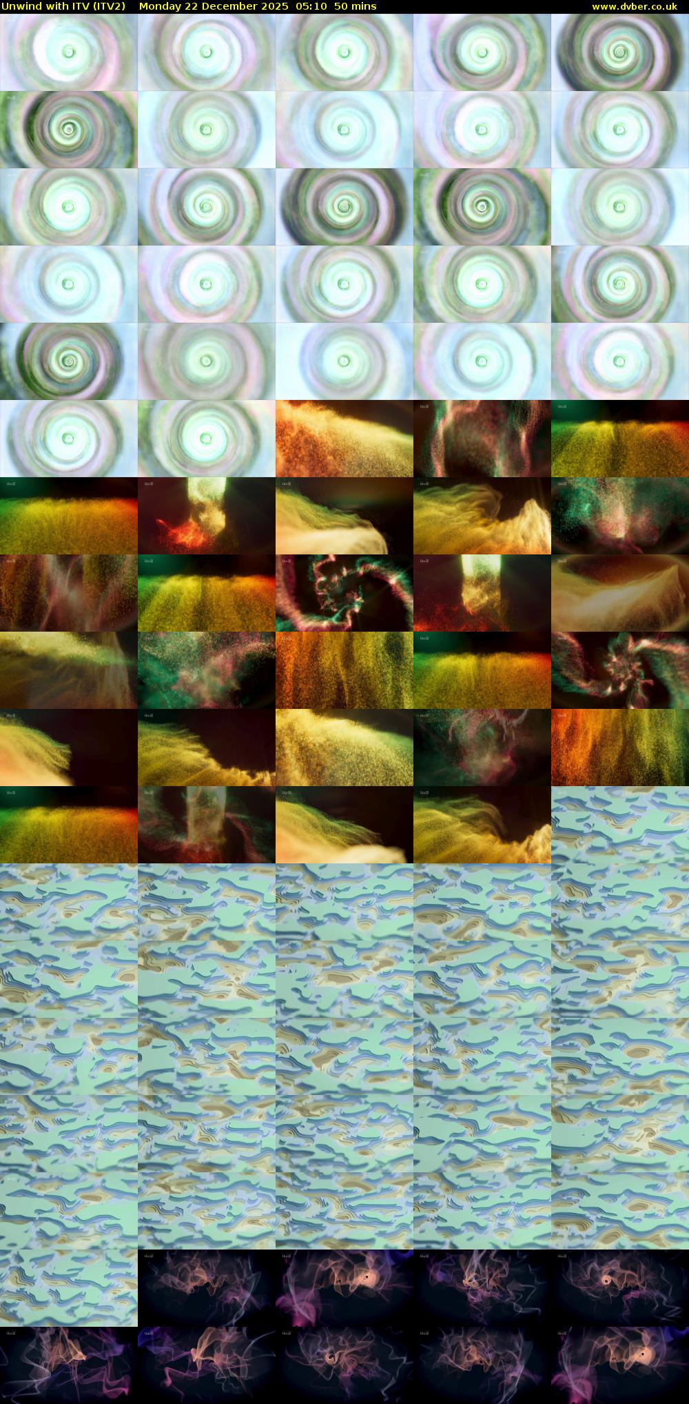 Unwind With ITV (ITV2) Monday 22 December 2025 05:10 - 06:00