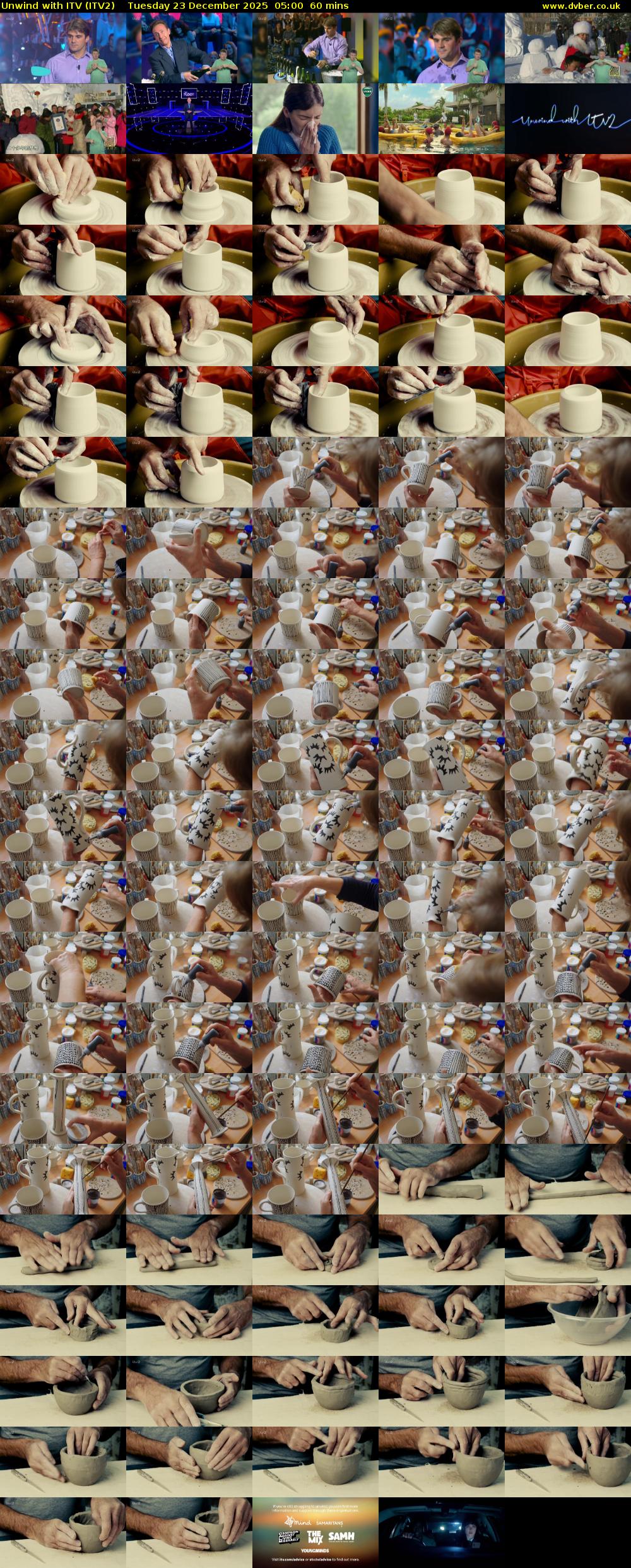 Unwind With ITV (ITV2) Tuesday 23 December 2025 05:00 - 06:00