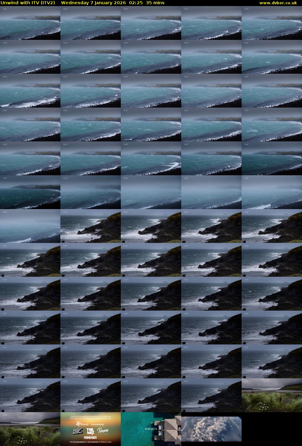 Unwind With ITV (ITV2) Wednesday 7 January 2026 02:25 - 03:00