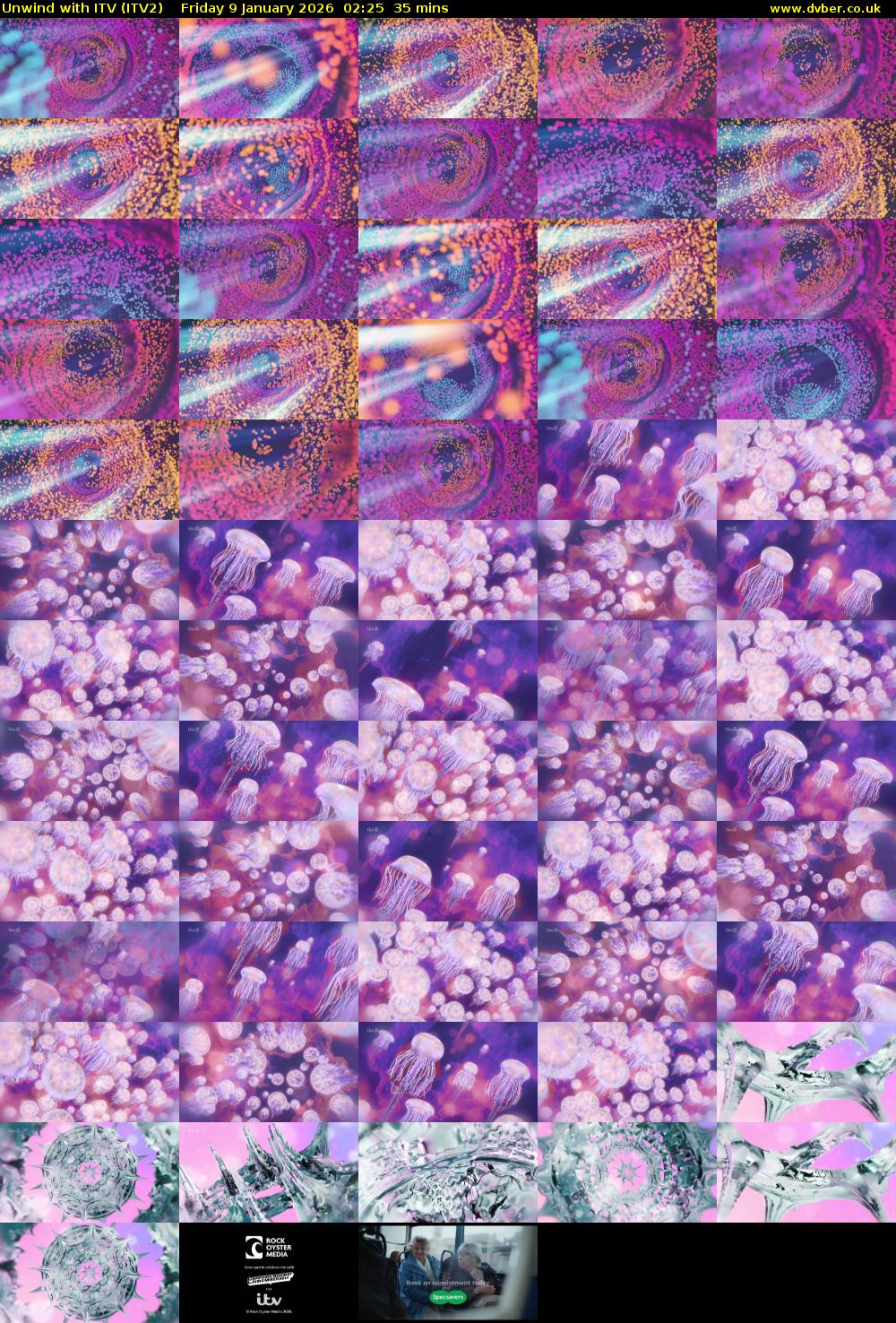 Unwind With ITV (ITV2) Friday 9 January 2026 02:25 - 03:00