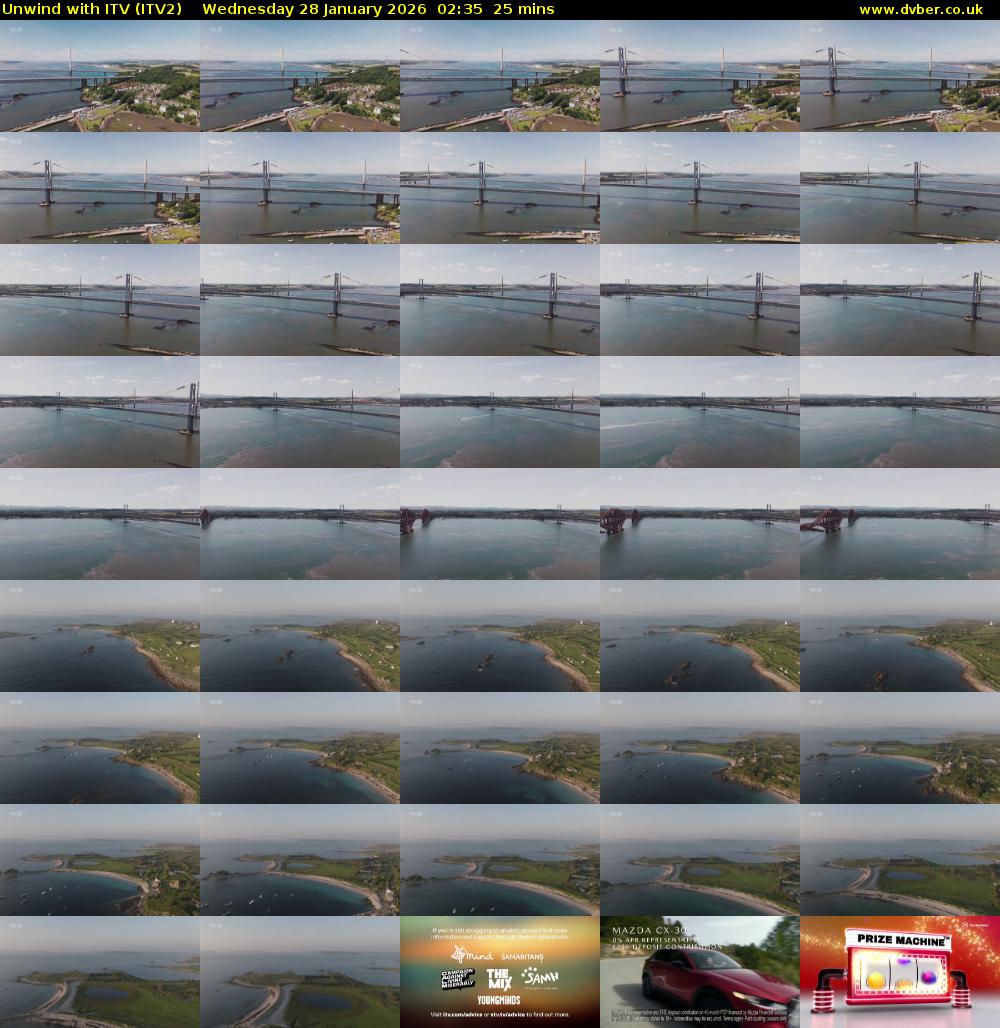 Unwind With ITV (ITV2) Wednesday 28 January 2026 02:35 - 03:00