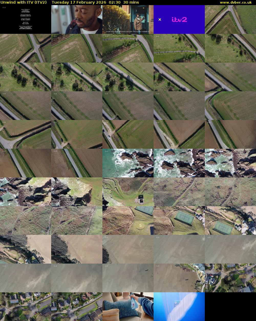 Unwind With ITV (ITV2) Tuesday 17 February 2026 02:30 - 03:00