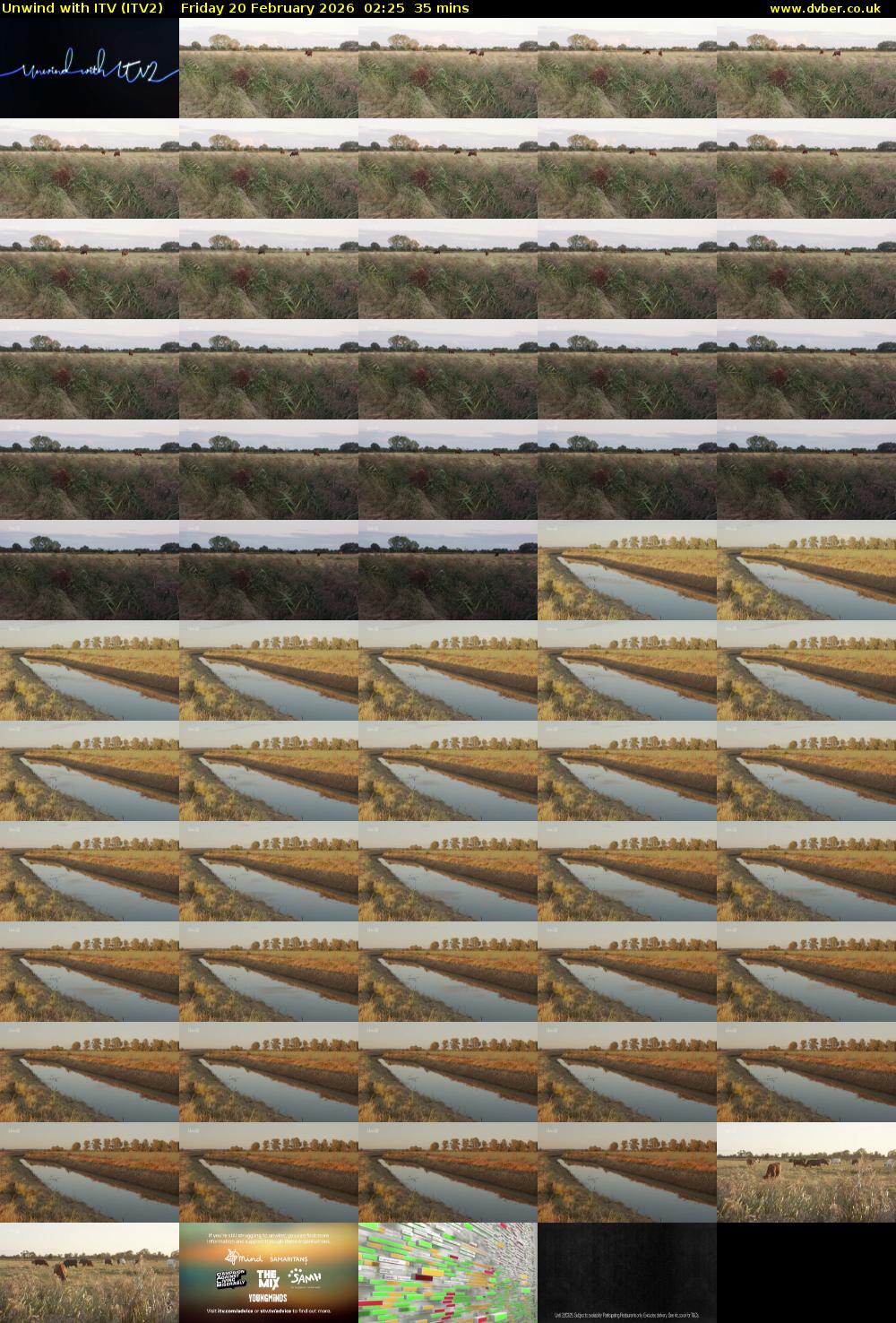 Unwind With ITV (ITV2) Friday 20 February 2026 02:25 - 03:00