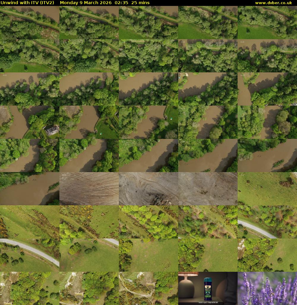 Unwind With ITV (ITV2) Monday 9 March 2026 02:35 - 03:00