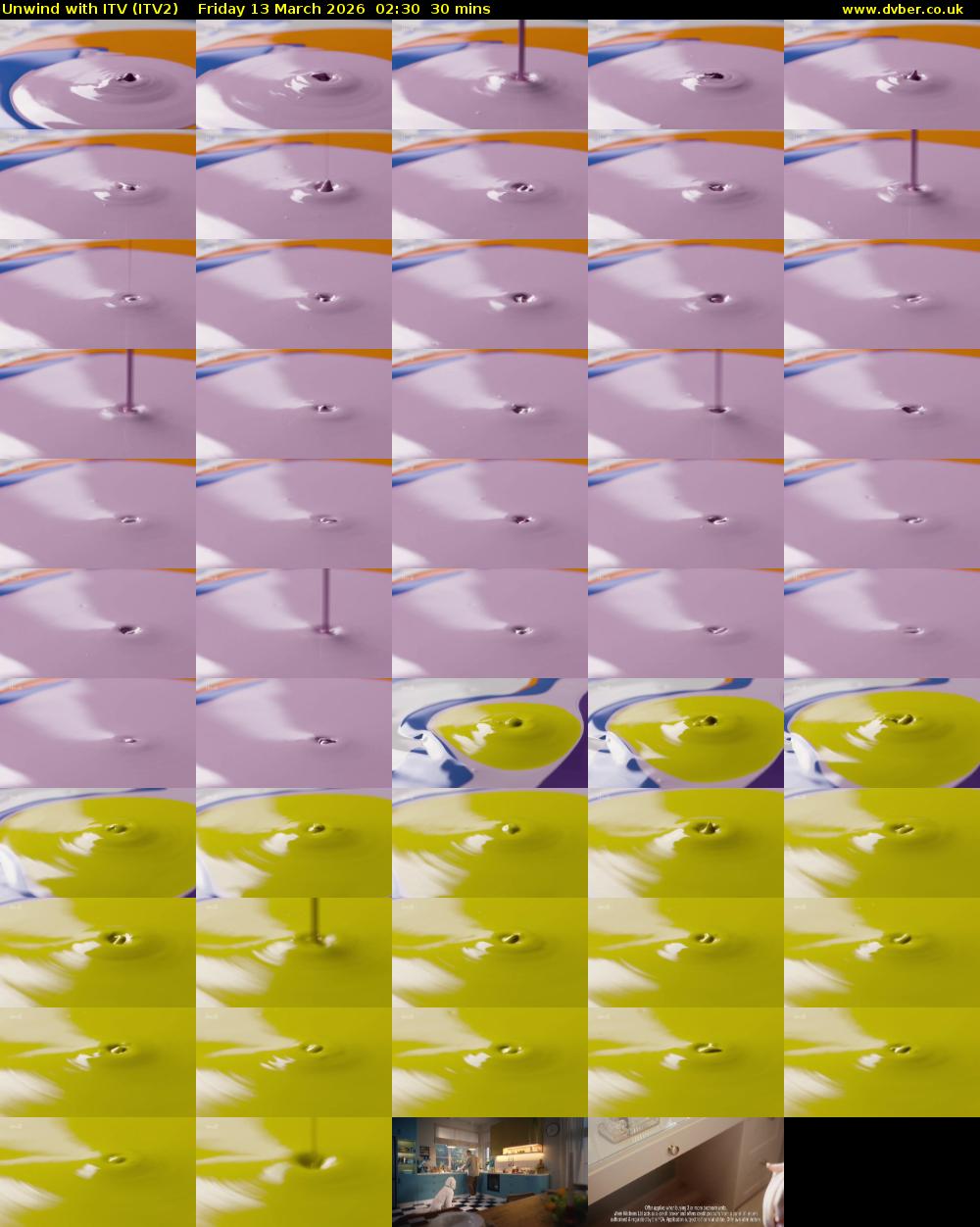 Unwind With ITV (ITV2) Friday 13 March 2026 02:30 - 03:00