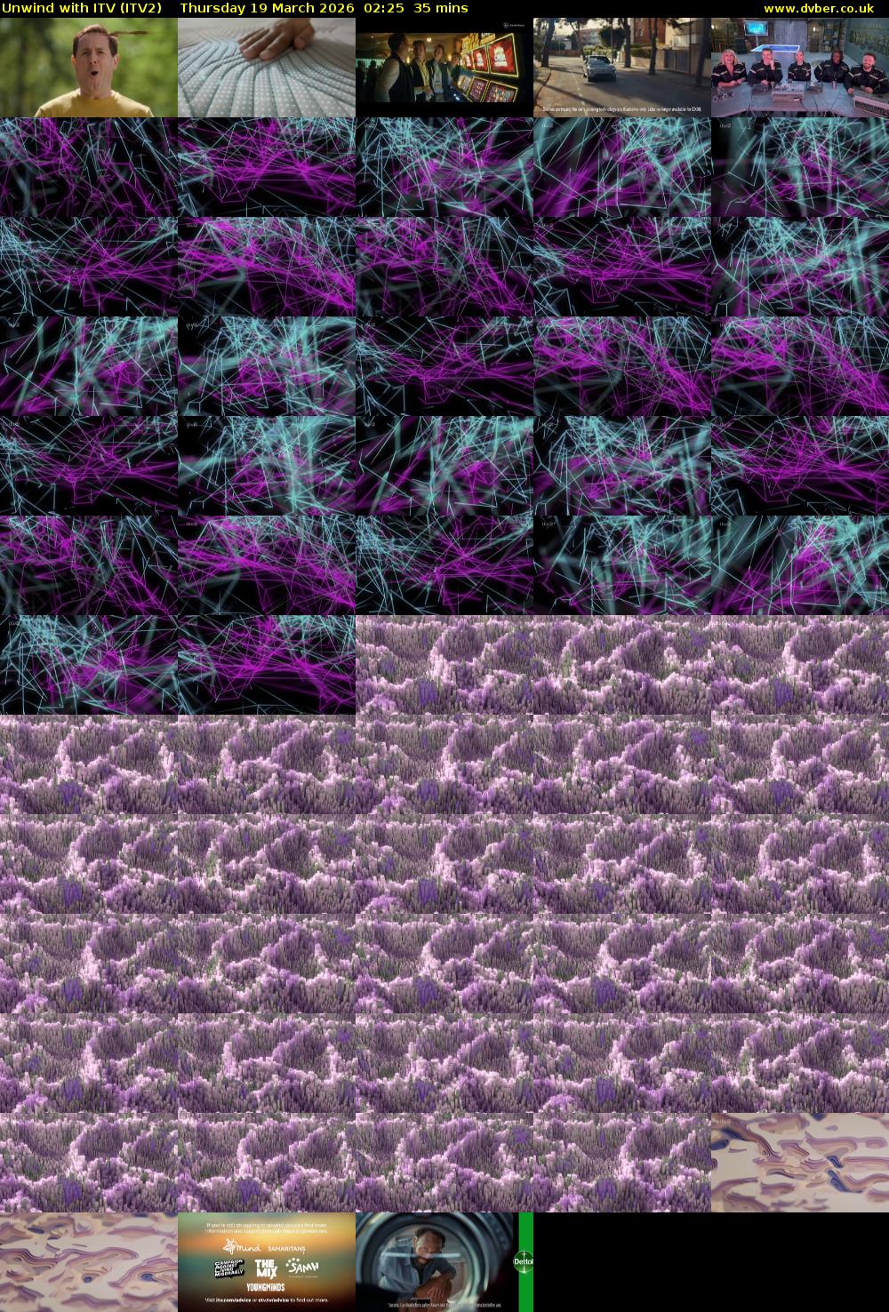 Unwind With ITV (ITV2) Thursday 19 March 2026 02:25 - 03:00