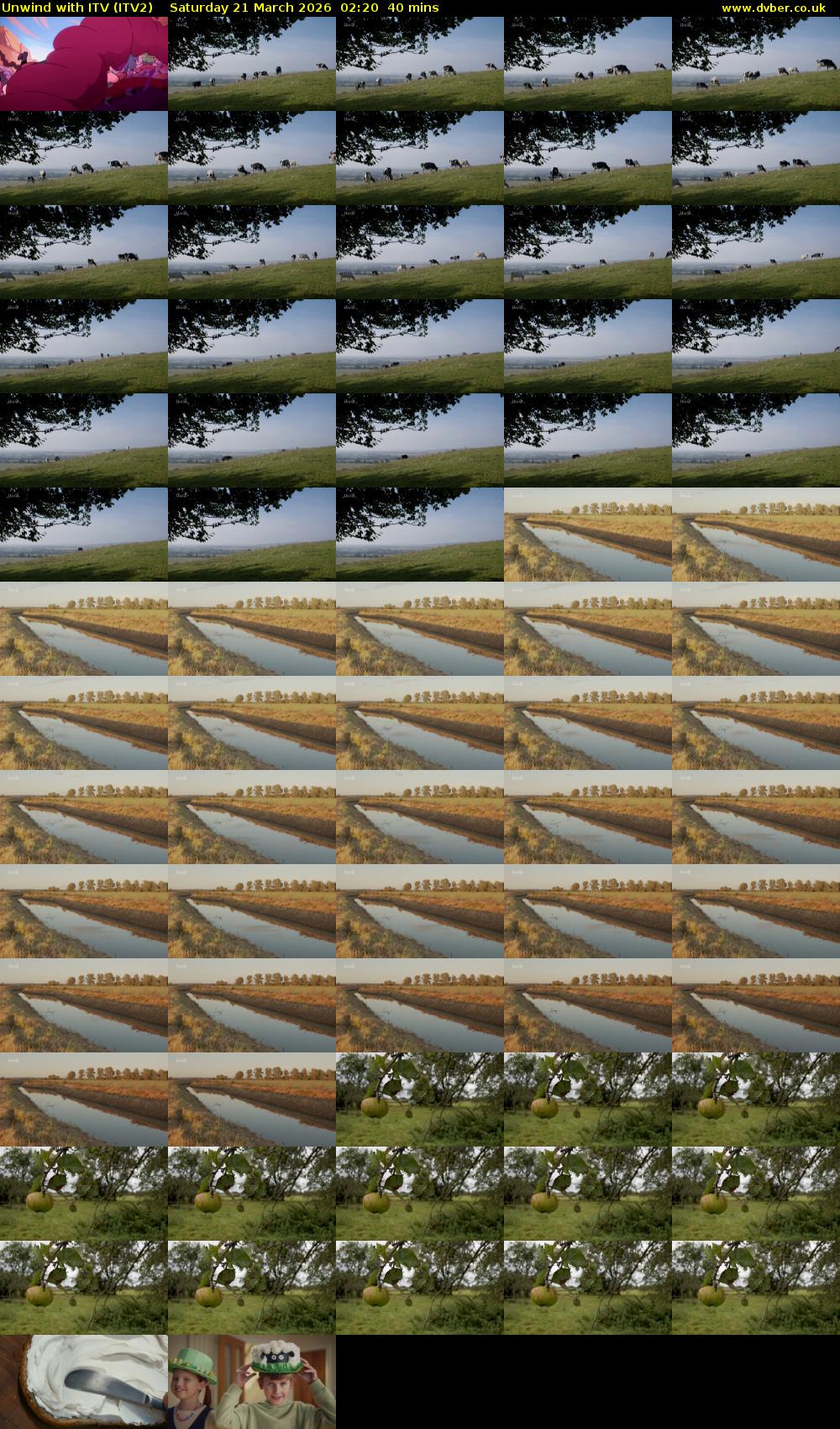 Unwind With ITV (ITV2) Saturday 21 March 2026 02:20 - 03:00