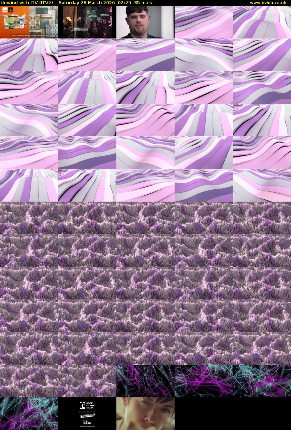 Unwind With ITV (ITV2) Saturday 28 March 2026 02:25 - 03:00