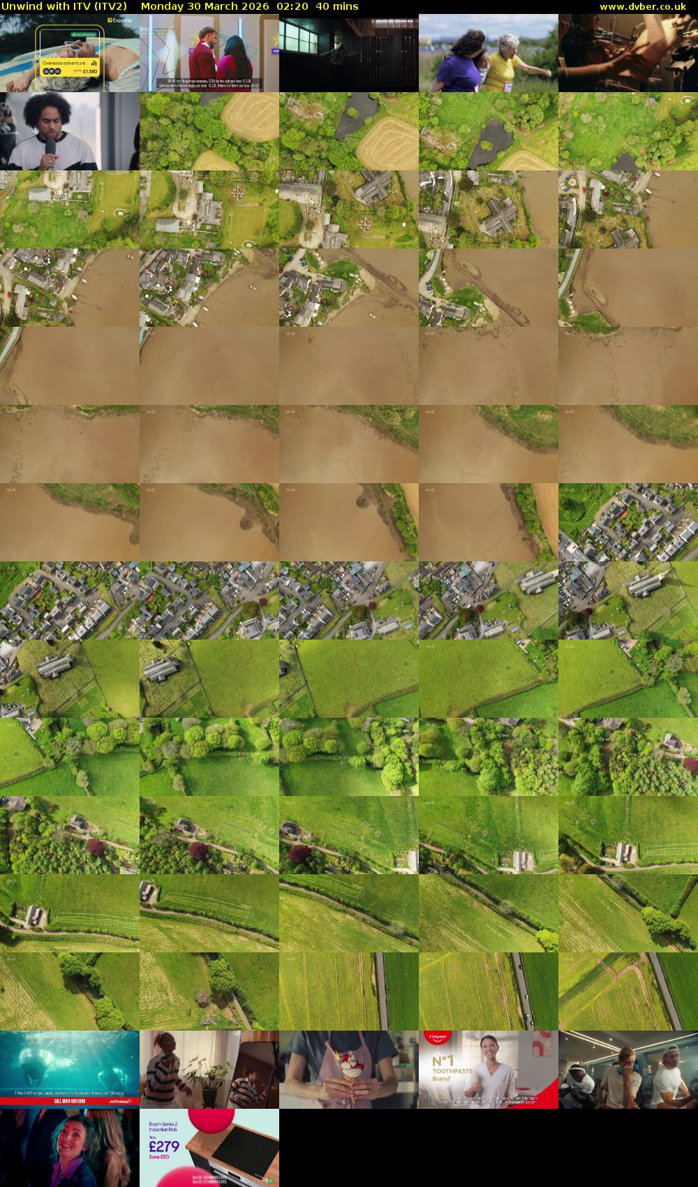 Unwind With ITV (ITV2) Monday 30 March 2026 02:20 - 03:00