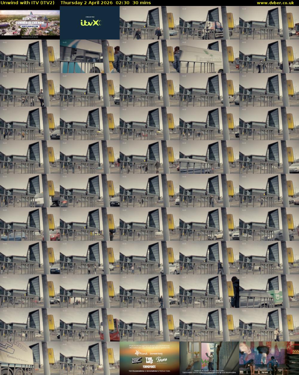 Unwind With ITV (ITV2) Thursday 2 April 2026 02:30 - 03:00