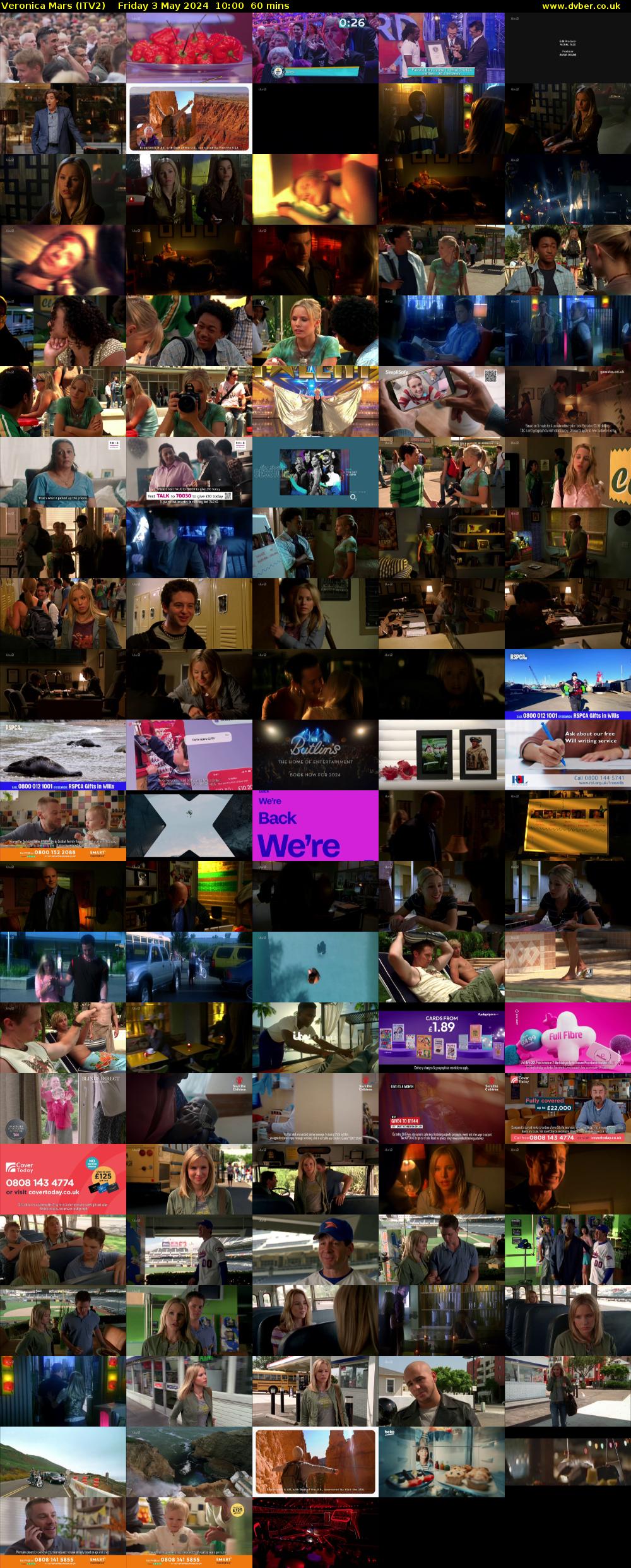 Veronica Mars (ITV2) Friday 3 May 2024 10:00 - 11:00