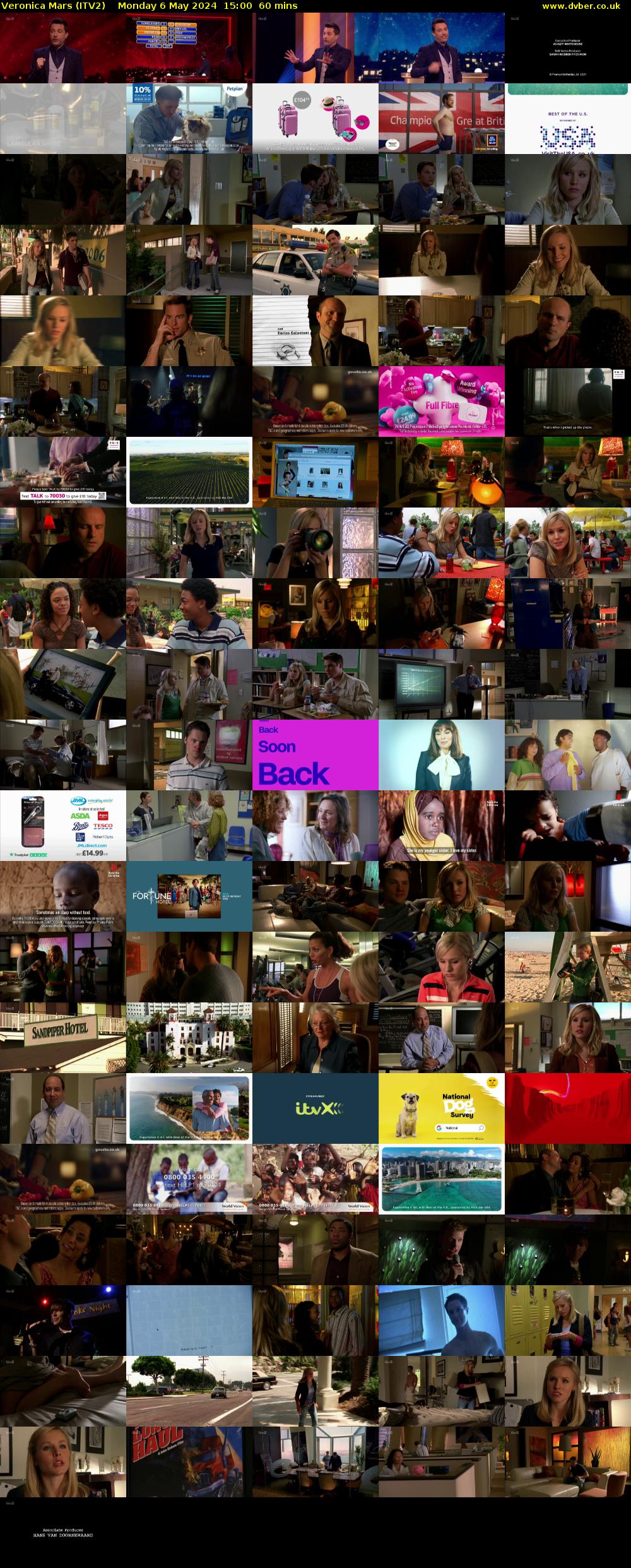 Veronica Mars (ITV2) Monday 6 May 2024 15:00 - 16:00