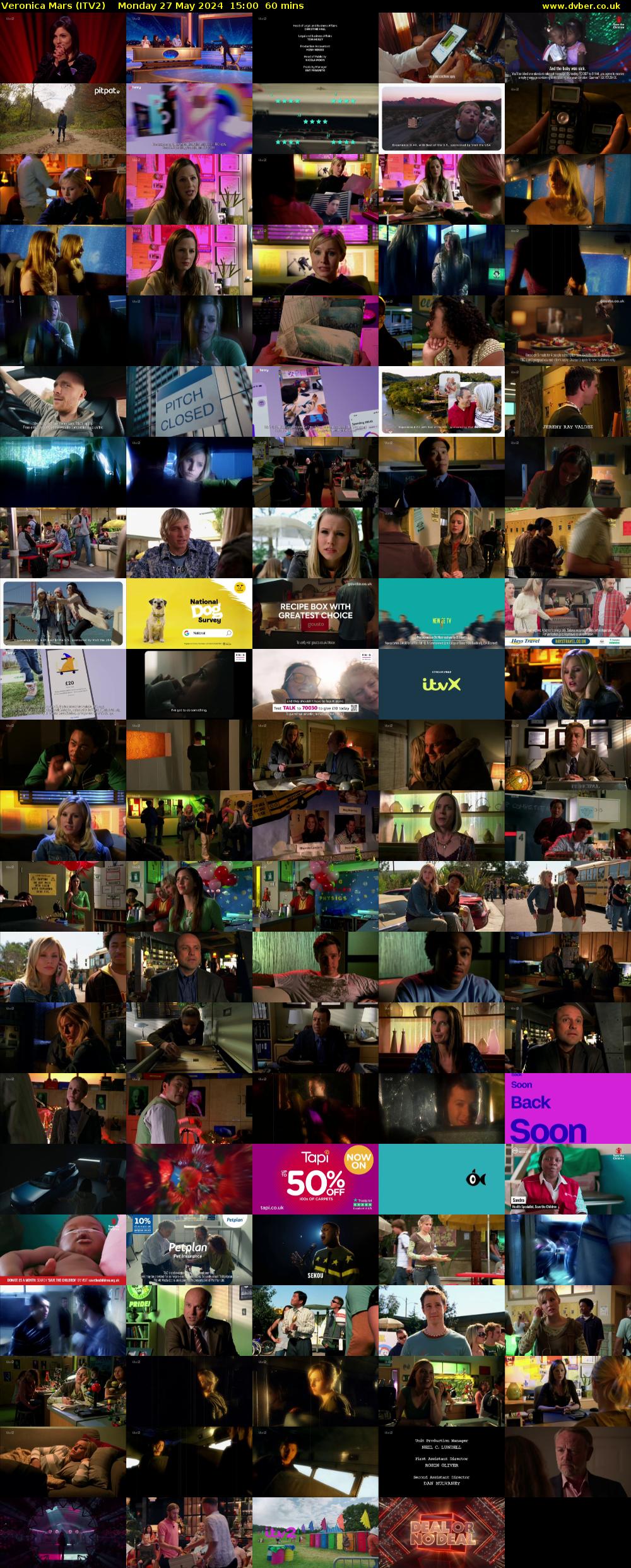 Veronica Mars (ITV2) Monday 27 May 2024 15:00 - 16:00