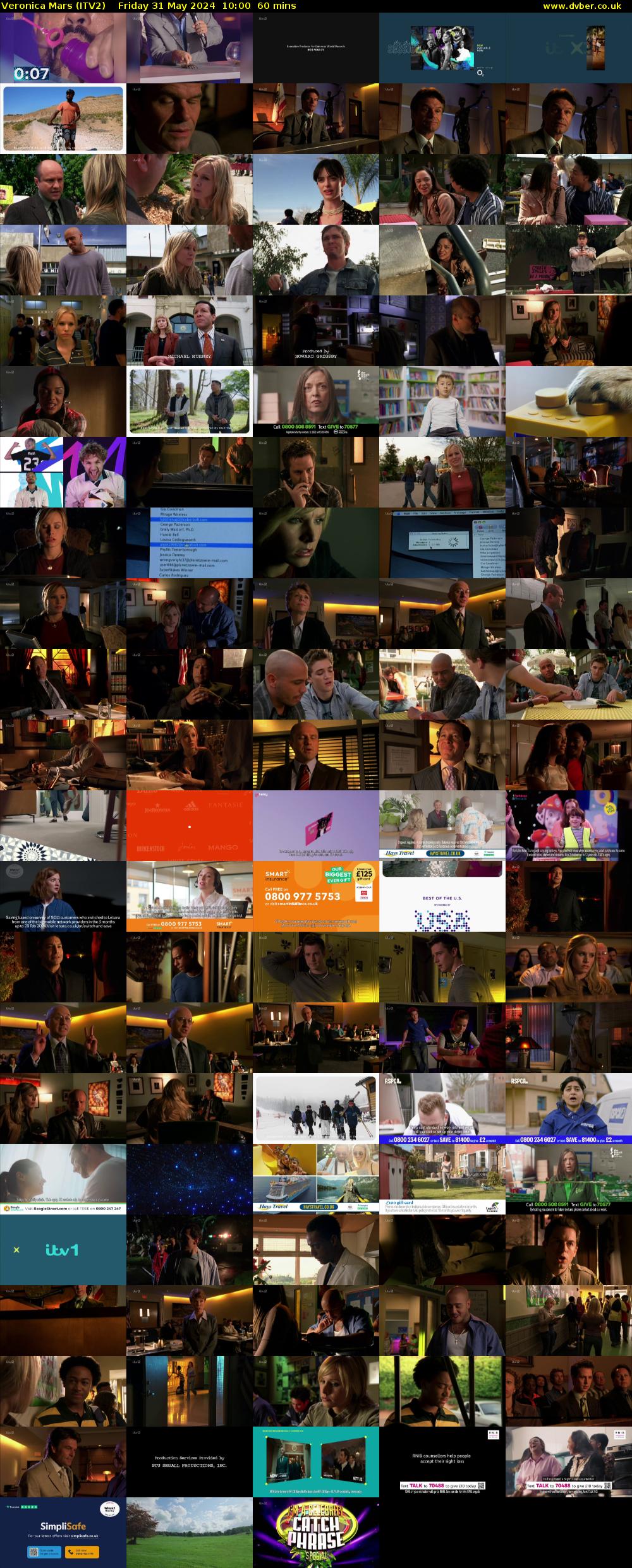 Veronica Mars (ITV2) Friday 31 May 2024 10:00 - 11:00