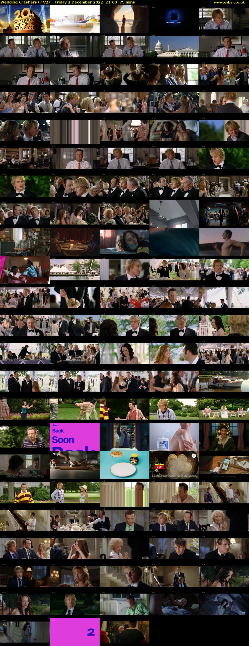Wedding Crashers (ITV2) Friday 2 December 2022 21:00 - 22:15