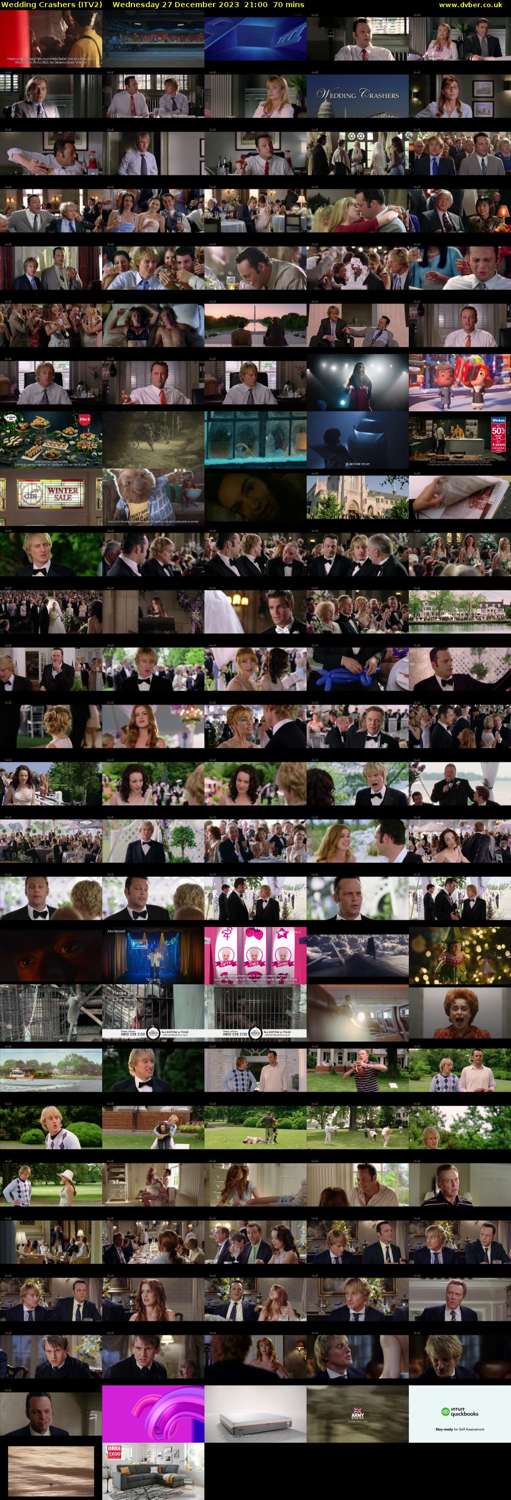 Wedding Crashers (ITV2) Wednesday 27 December 2023 21:00 - 22:10