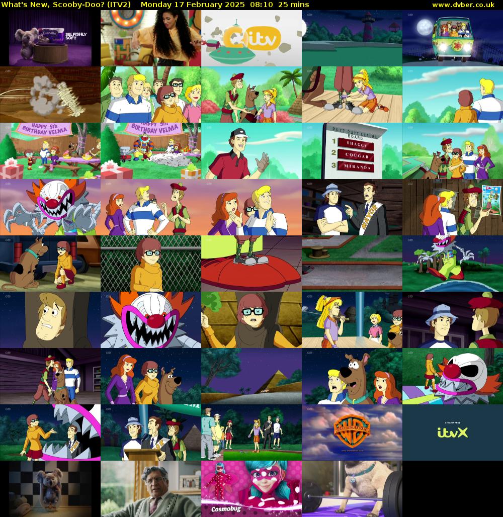 What's New, Scooby-Doo? (ITV2) Monday 17 February 2025 08:10 - 08:35
