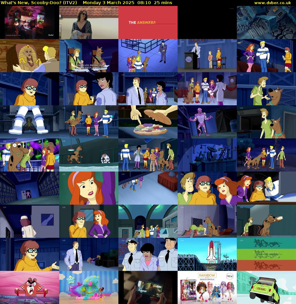 What's New, Scooby-Doo? (ITV2) Monday 3 March 2025 08:10 - 08:35