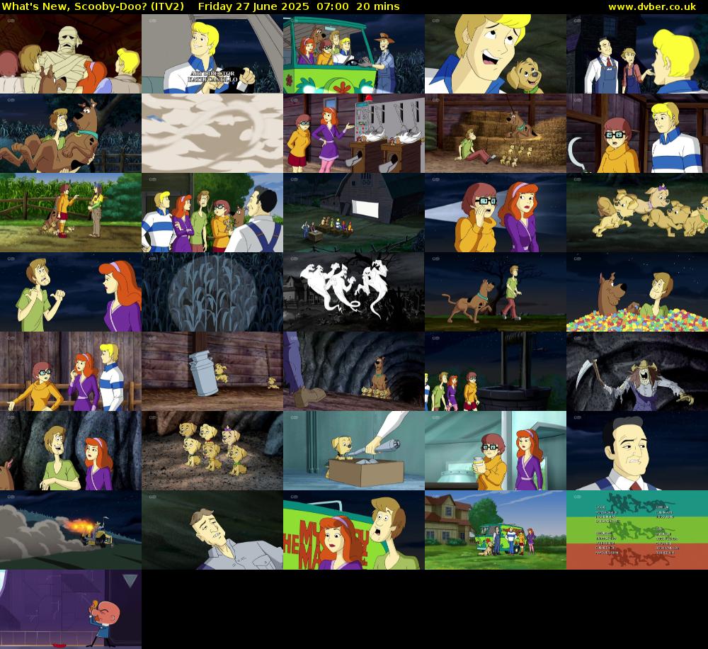 What's New, Scooby-Doo? (ITV2) Friday 27 June 2025 07:00 - 07:20