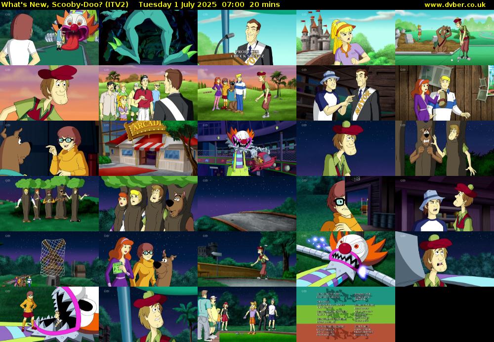 What's New, Scooby-Doo? (ITV2) Tuesday 1 July 2025 07:00 - 07:20