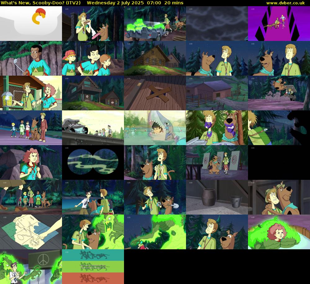 What's New, Scooby-Doo? (ITV2) Wednesday 2 July 2025 07:00 - 07:20
