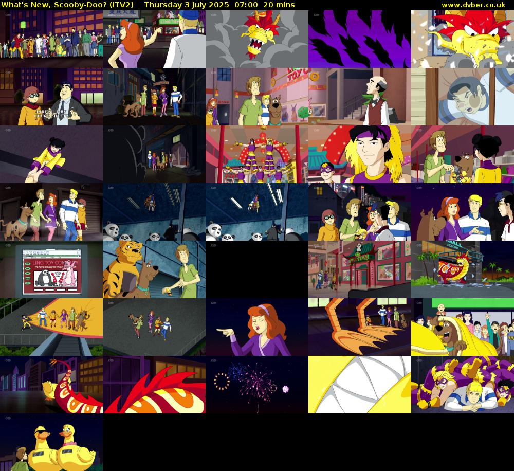 What's New, Scooby-Doo? (ITV2) Thursday 3 July 2025 07:00 - 07:20