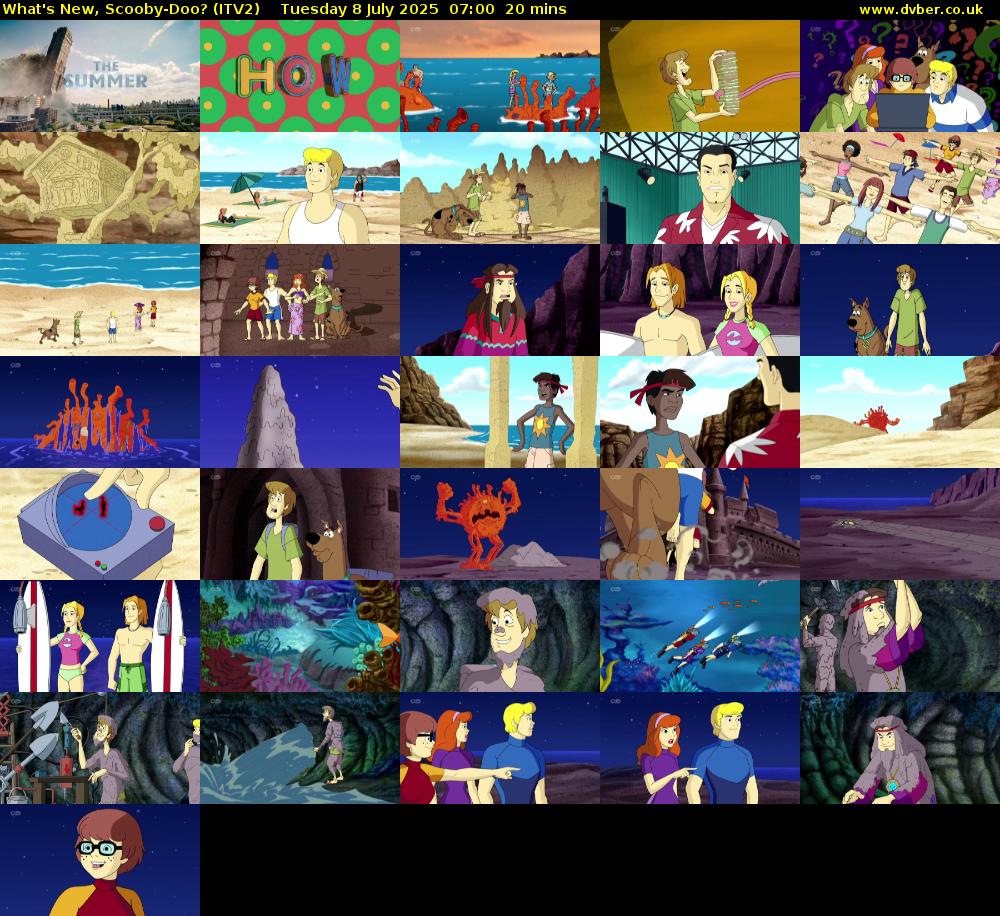 What's New, Scooby-Doo? (ITV2) Tuesday 8 July 2025 07:00 - 07:20