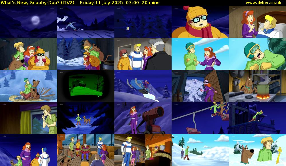 What's New, Scooby-Doo? (ITV2) Friday 11 July 2025 07:00 - 07:20