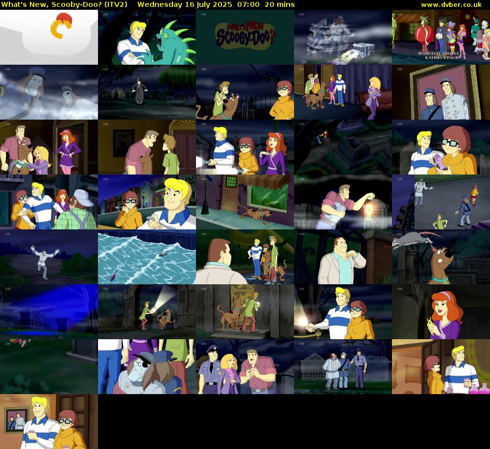 What's New, Scooby-Doo? (ITV2) Wednesday 16 July 2025 07:00 - 07:20