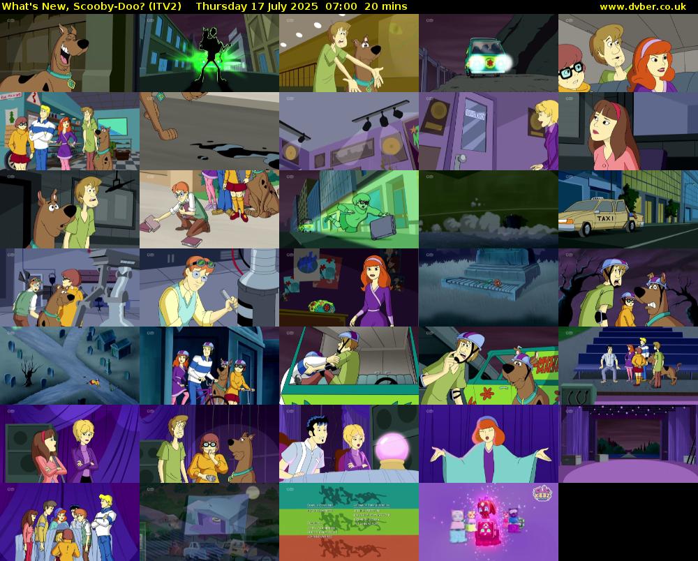 What's New, Scooby-Doo? (ITV2) Thursday 17 July 2025 07:00 - 07:20