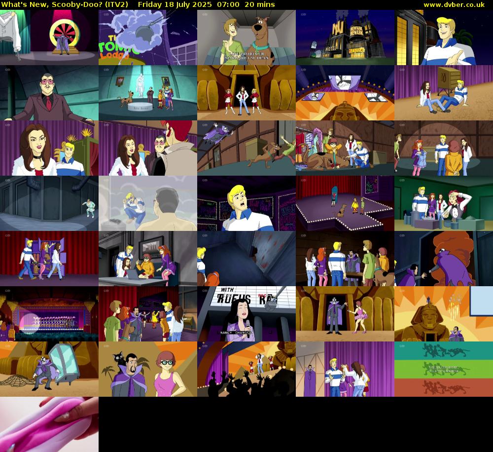 What's New, Scooby-Doo? (ITV2) Friday 18 July 2025 07:00 - 07:20